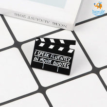 Load image into Gallery viewer, Movie Quotes Metallic Lapel Pin
