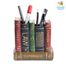 Load image into Gallery viewer, Retro Book Resin Stationery Holder - Hand painted
