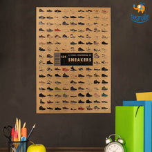 Load image into Gallery viewer, Sneakers Kraft Paper Poster
