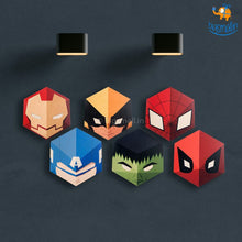 Load image into Gallery viewer, Superhero Hexagon Wall Hangings - Set of 6
