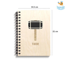 Load image into Gallery viewer, Avengers Superhero Engraved Wooden Diary
