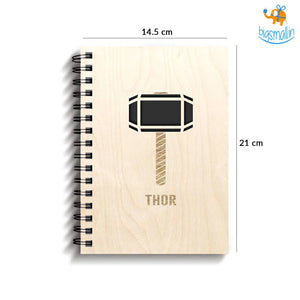 Avengers Superhero Engraved Wooden Diary