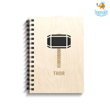 Load image into Gallery viewer, Avengers Superhero Engraved Wooden Diary
