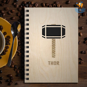 Avengers Superhero Engraved Wooden Diary