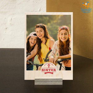 Best Sister Personalized Wooden Print Frame | COD not available