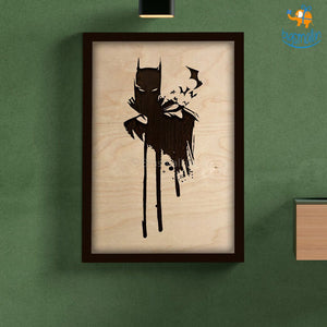 Batman Engraved Wooden Frame (19 x 13 inches)